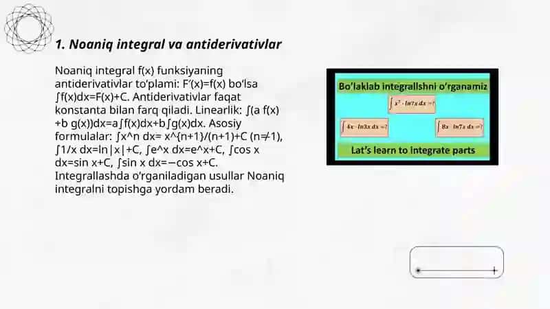 Integrallash usullari 3