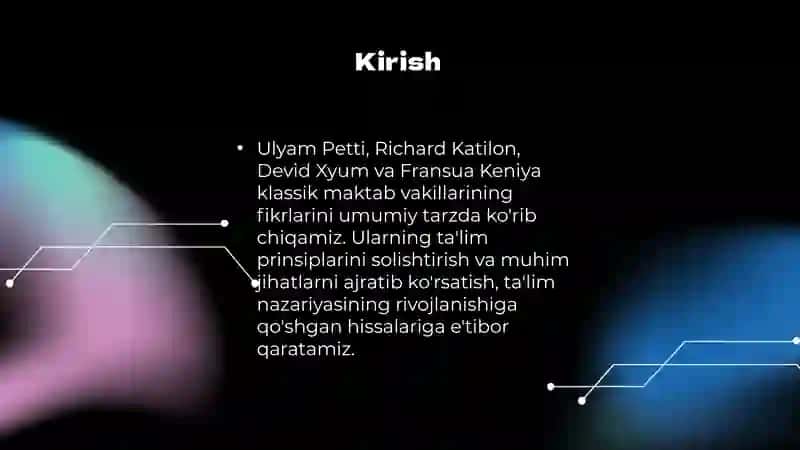 Klassik maktab vakillari 3