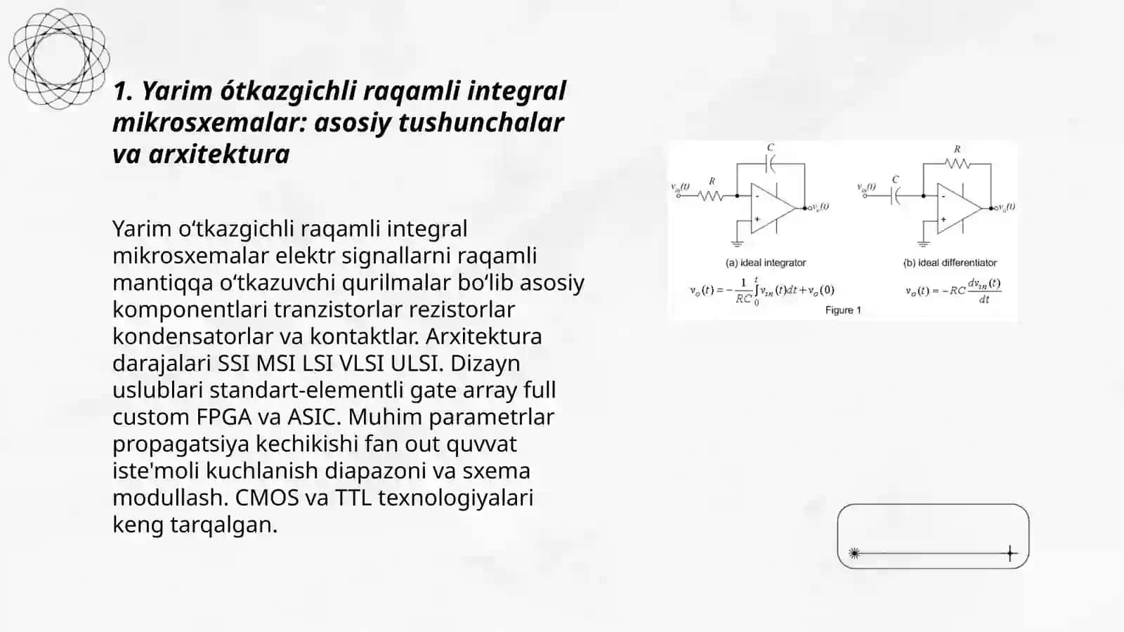 Yarim ótkazgichli raqamli integral mikrosxemalar sxemotexnikasi 3