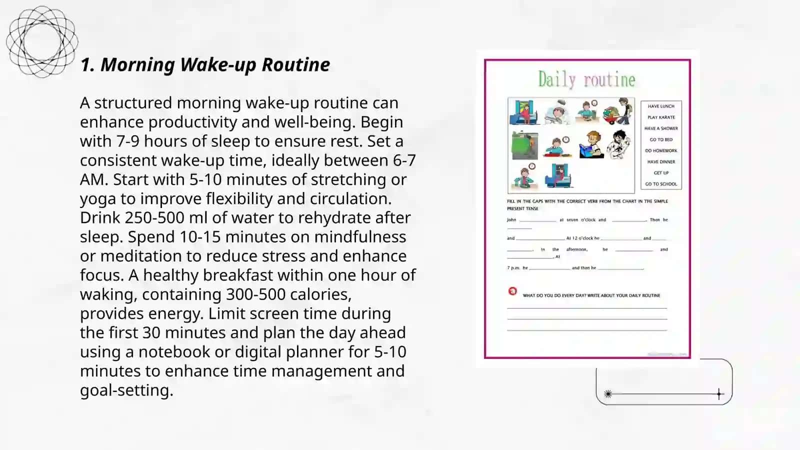Morning Wake-up Routine 3