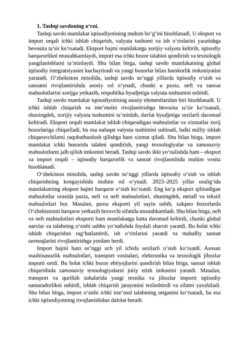 O'zbekistonning soʻnggi uch yillik tashqi savdo statistikasi 3