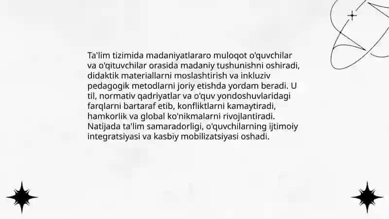 Madaniyatlararo muloqot fanining amaliy ahamiyati 3