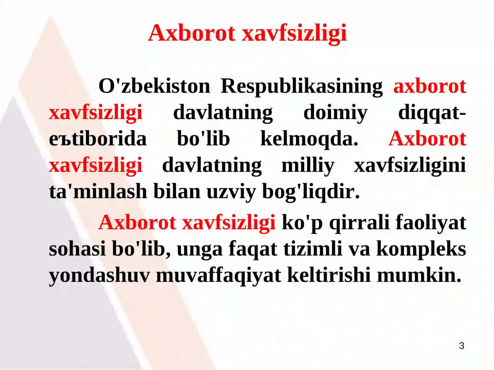 АХBОRОT ХАVFSIZLIGI VА UNI TА’MINLАSH USULLАRI 3