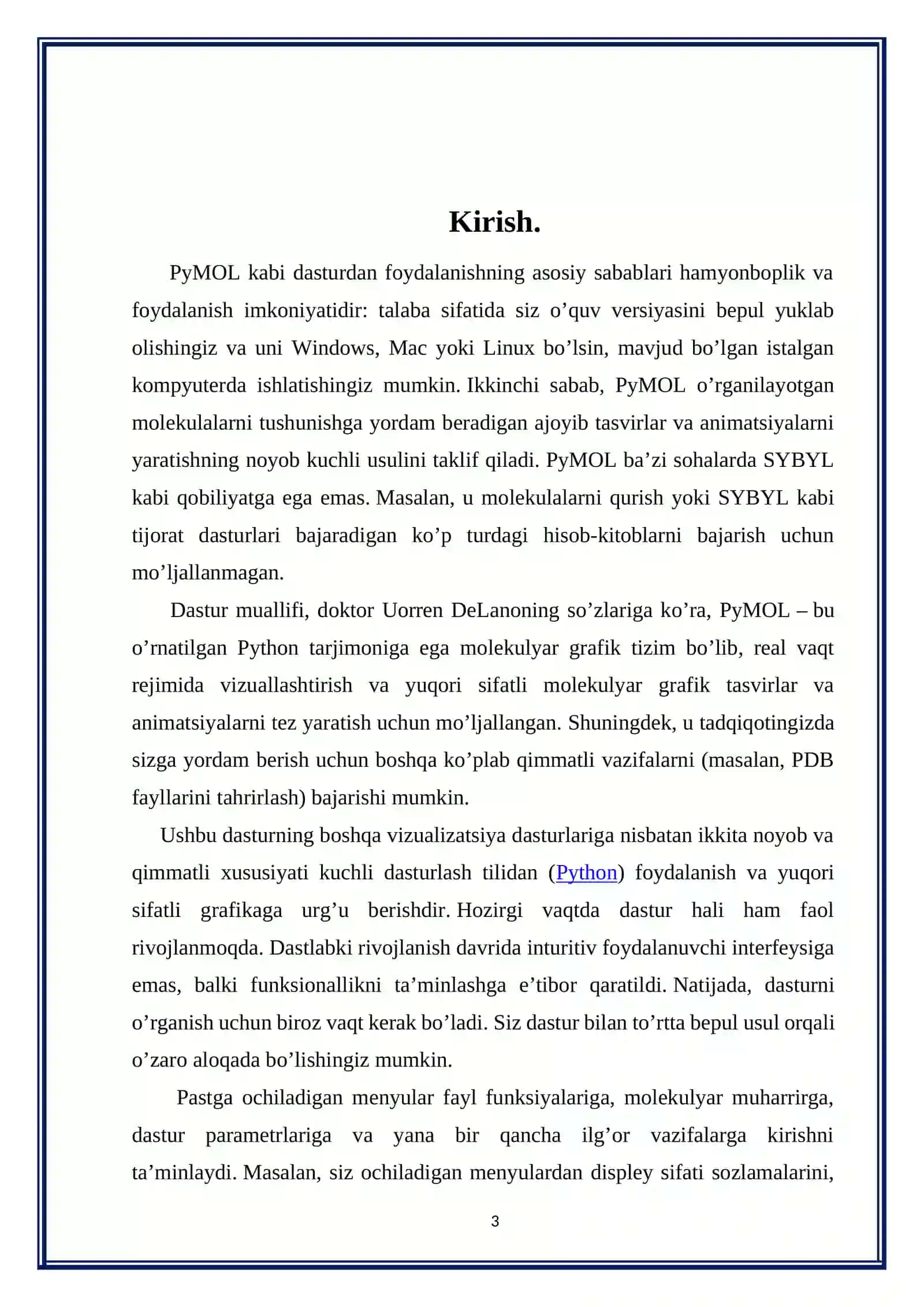 PyMOL dasturida ishlash 3