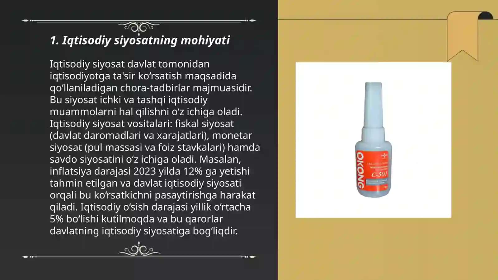 Iqtisodiy siyosatga kirish 3