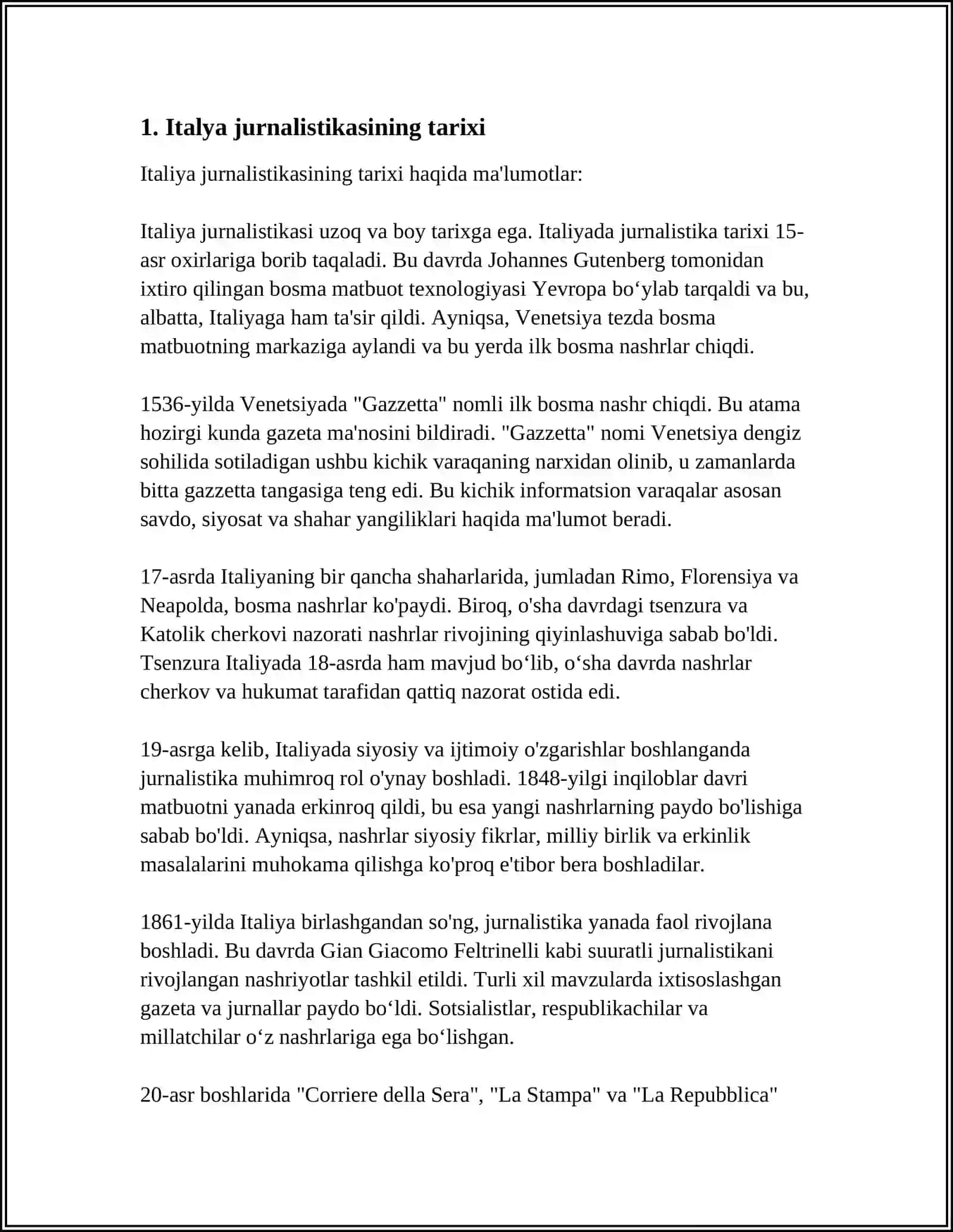 ITALIYA JURNALISTIKASI 3