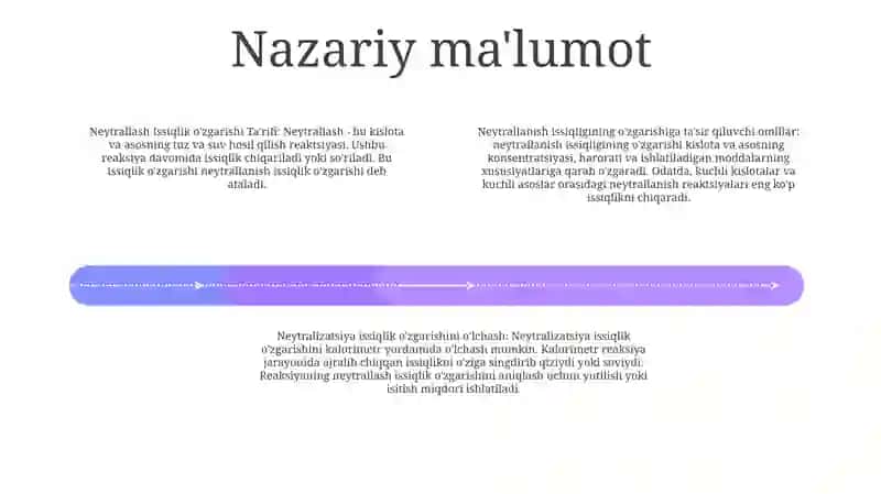 Neytrallanish Issiqligini Aniqlash 3