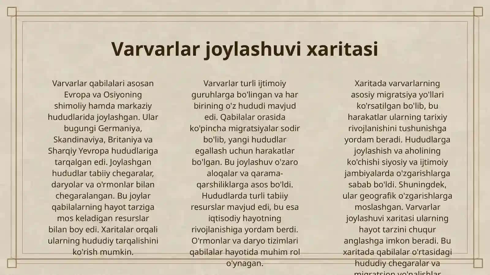 VARVARLAR QABILASI 3