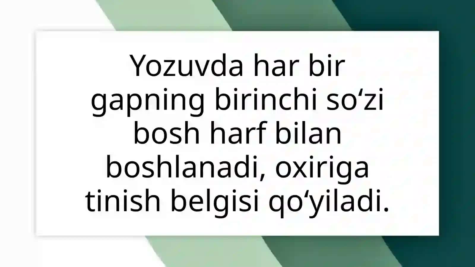 Ona tili | Gap 3