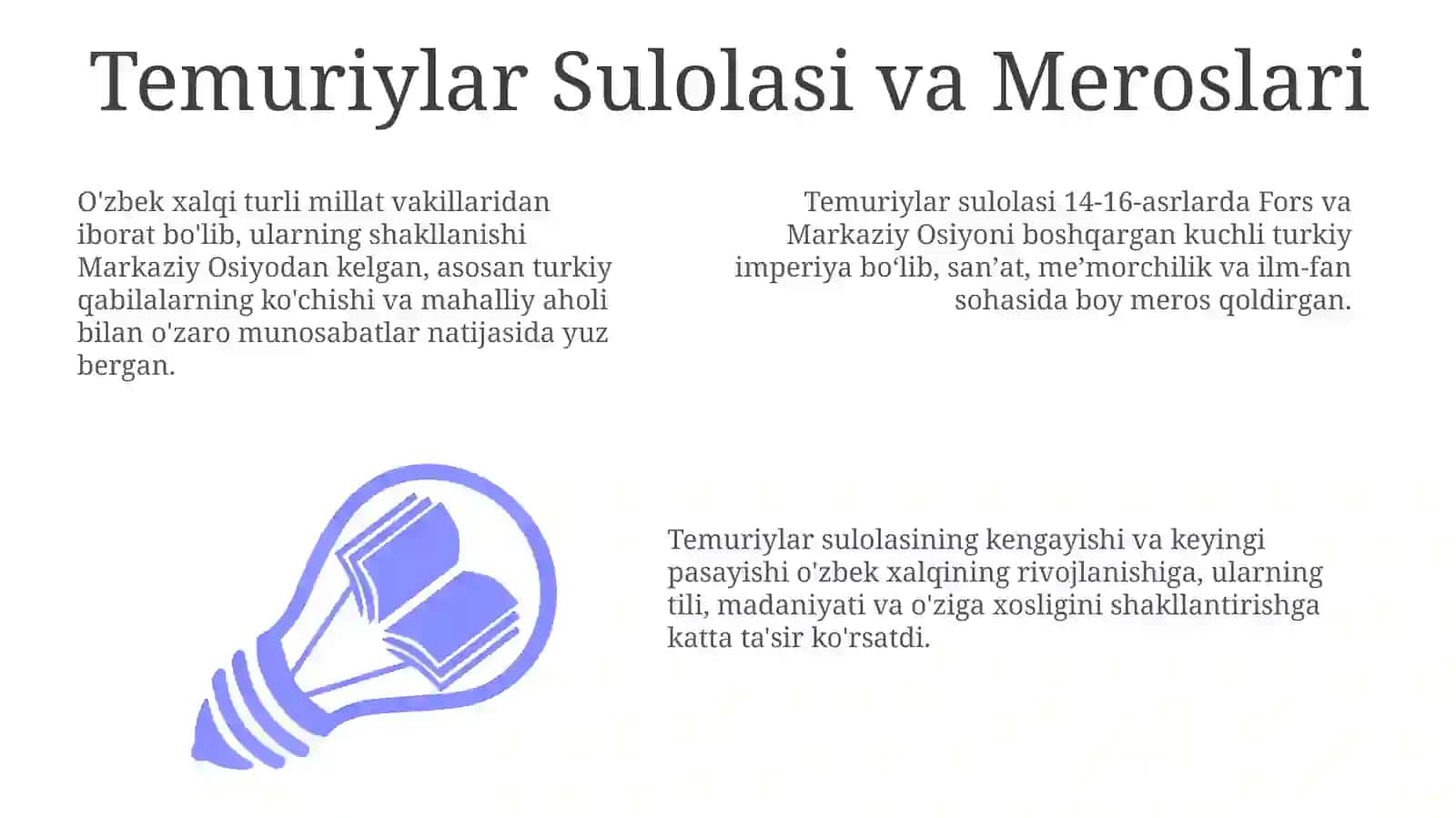 Temuriylar Sulolasi va Meroslari 3
