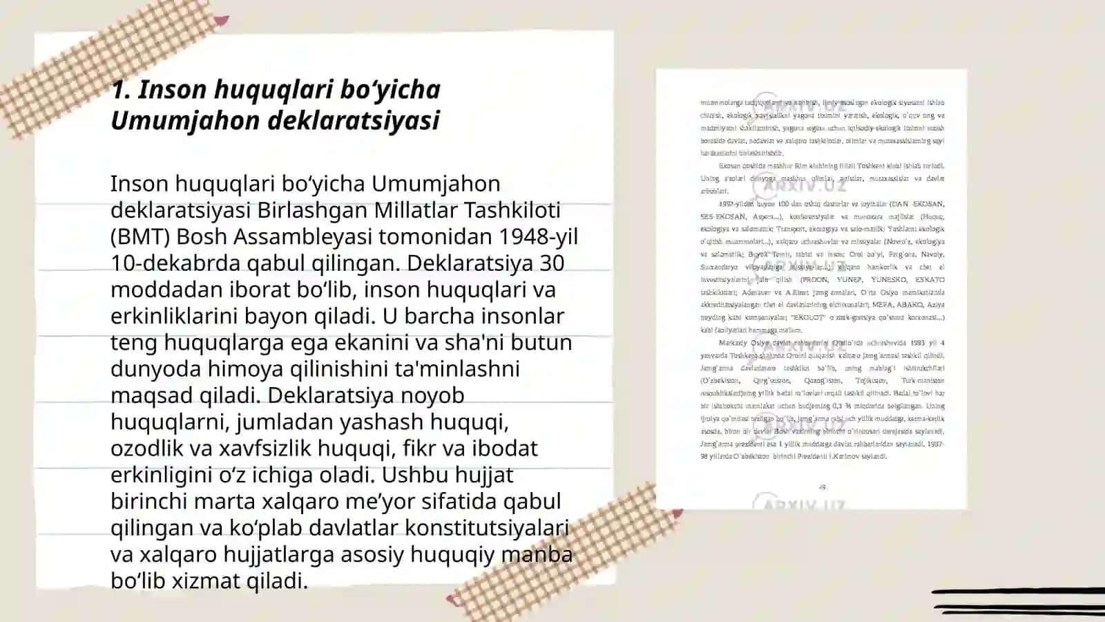 Inson huquqlari bo‘yicha Umumjahon deklaratsiyasi 3