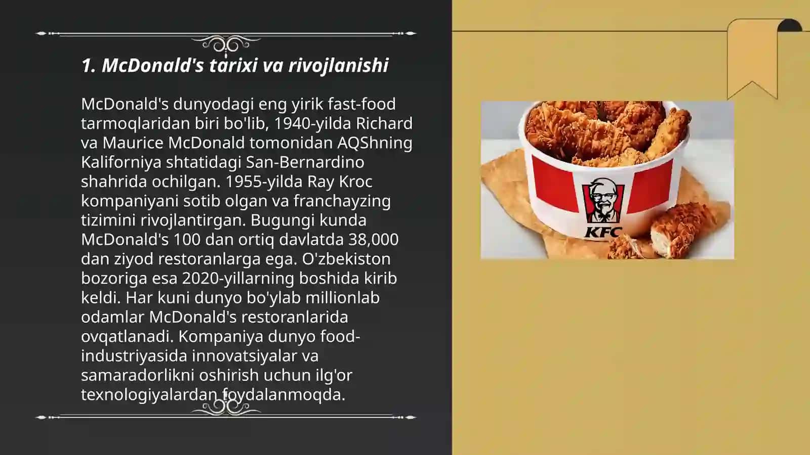 McDonald Va Raqobatchilari 3