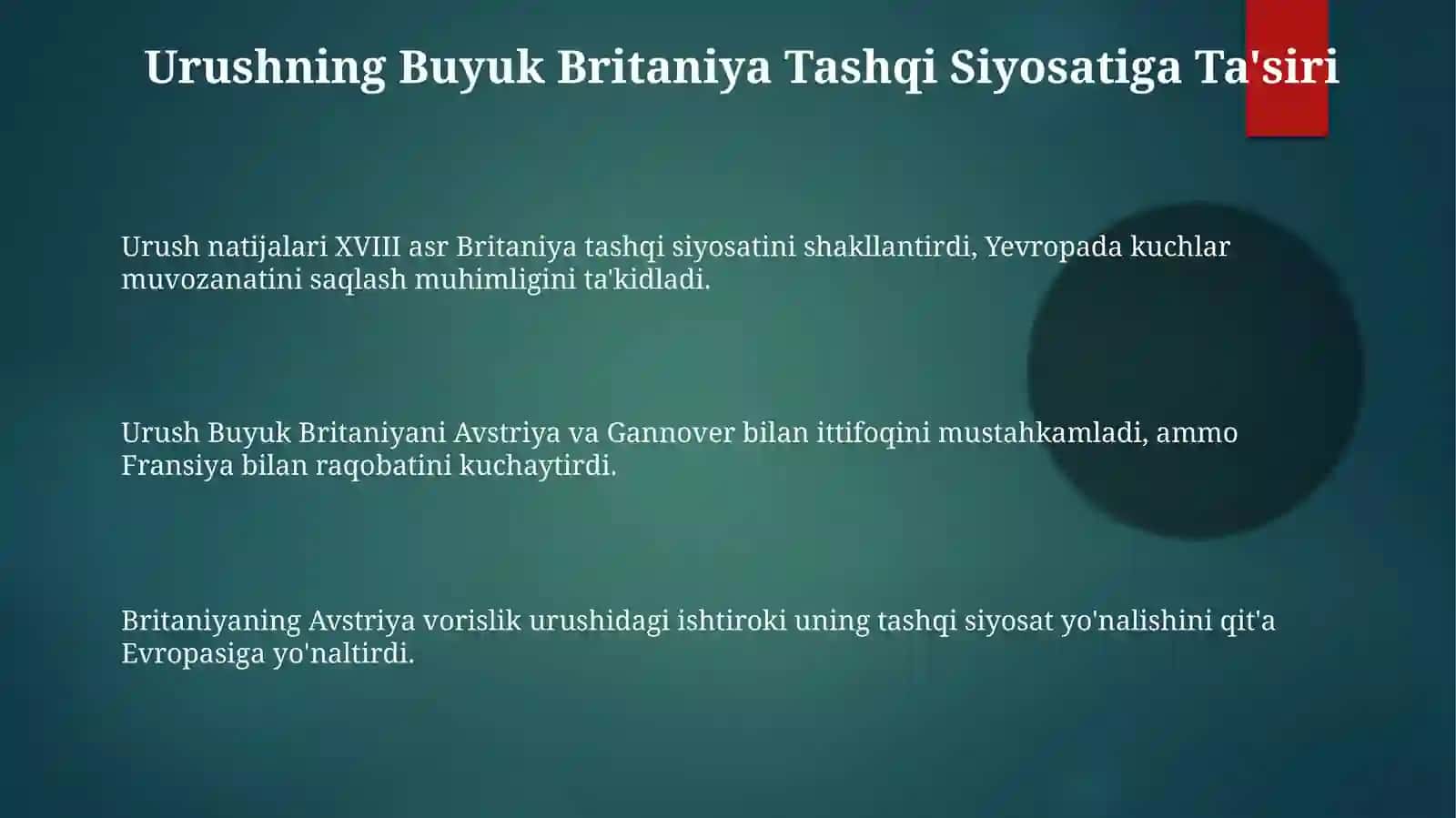 Avstriyavorisligiurushi(1740-1748)va18-asrdaAngliyaningtashqisiyosati 3