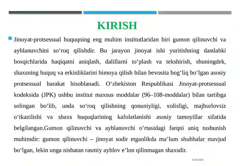 Gumonqilinuvchi va ayblanuvchi nisbiroqilish 3