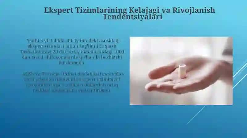 Tibbiy Ekspert Tizimlarining Qo‘llanilishi 3