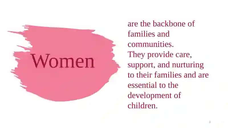 The role of WOMEN in society 3