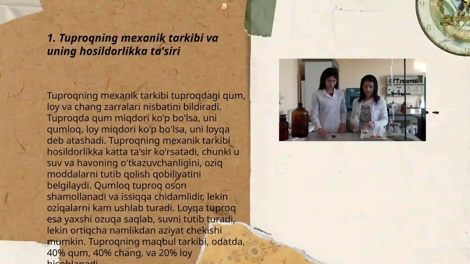 Tuproq mehanik tarkibini o'rganishning ahamiyati 3