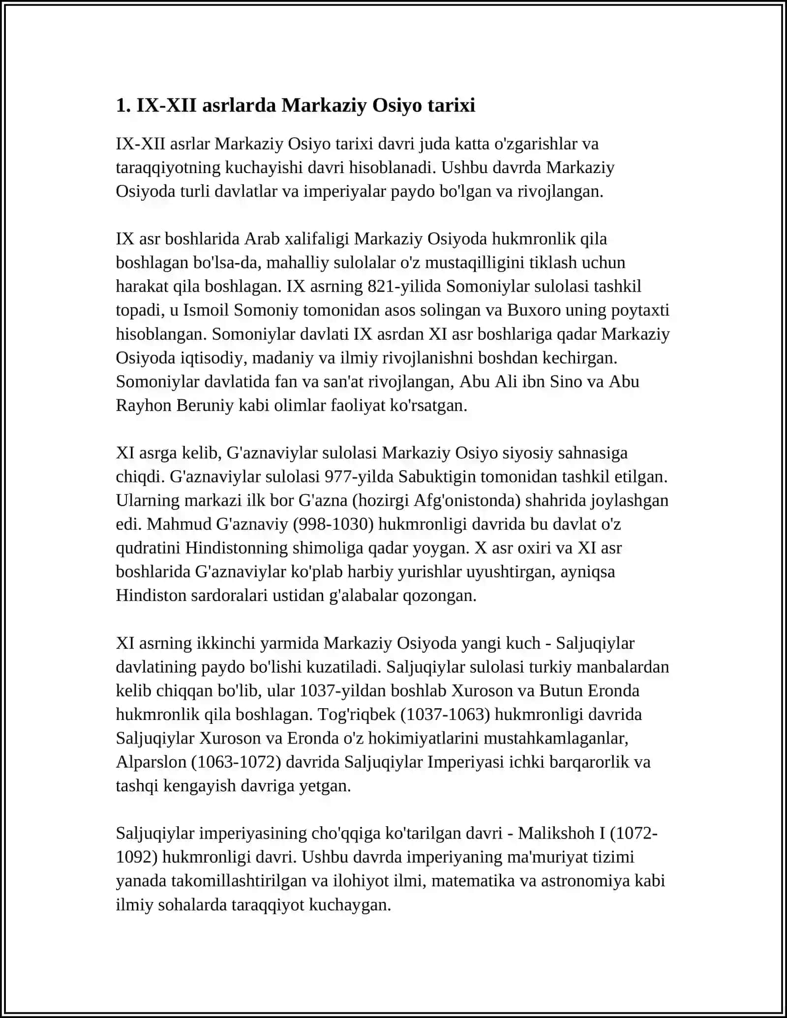 IX XII ASRLARDA MAMLAKATIMIZ HUDUDIDA RO Y BERGAN MADANIY UYG ONISH RENESSANS 3