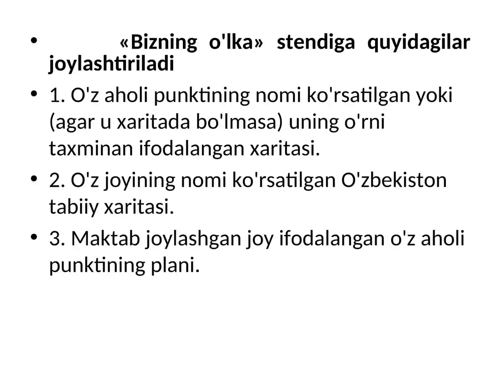 Tabiatshunoslik darslarini o'qitishning moddiy bazasi 3