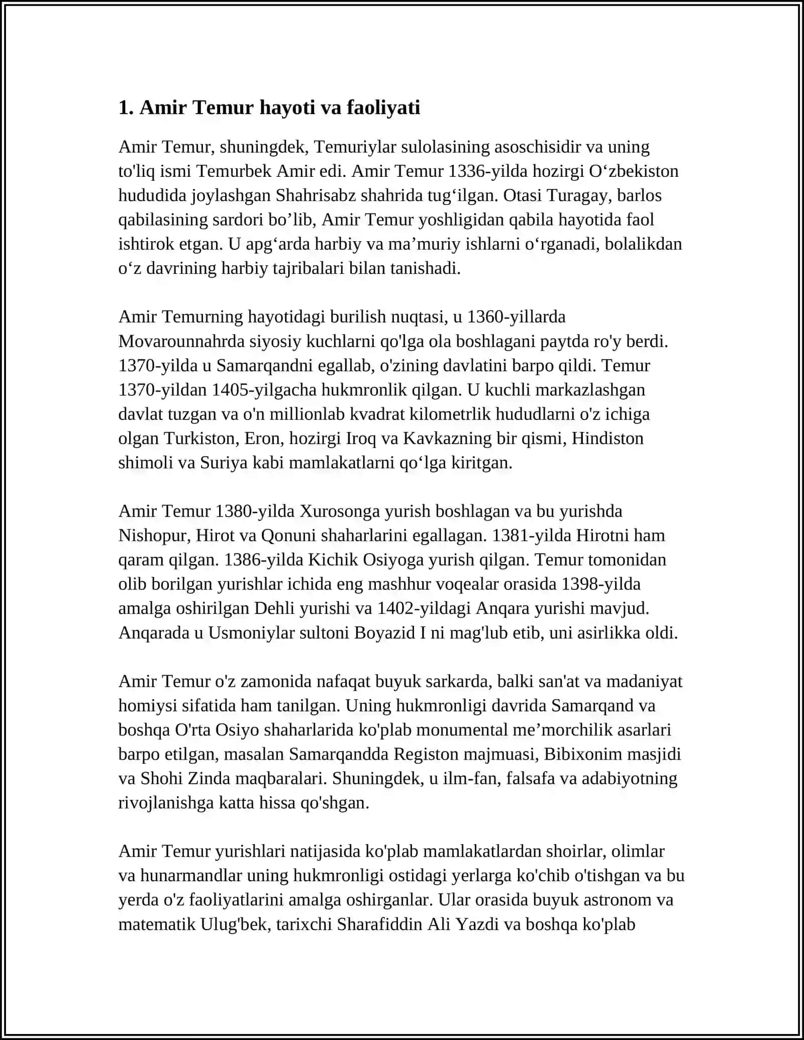 Amir Temur Shaxsinin Dunyo Tarixshunosligida Yoritilishi 3