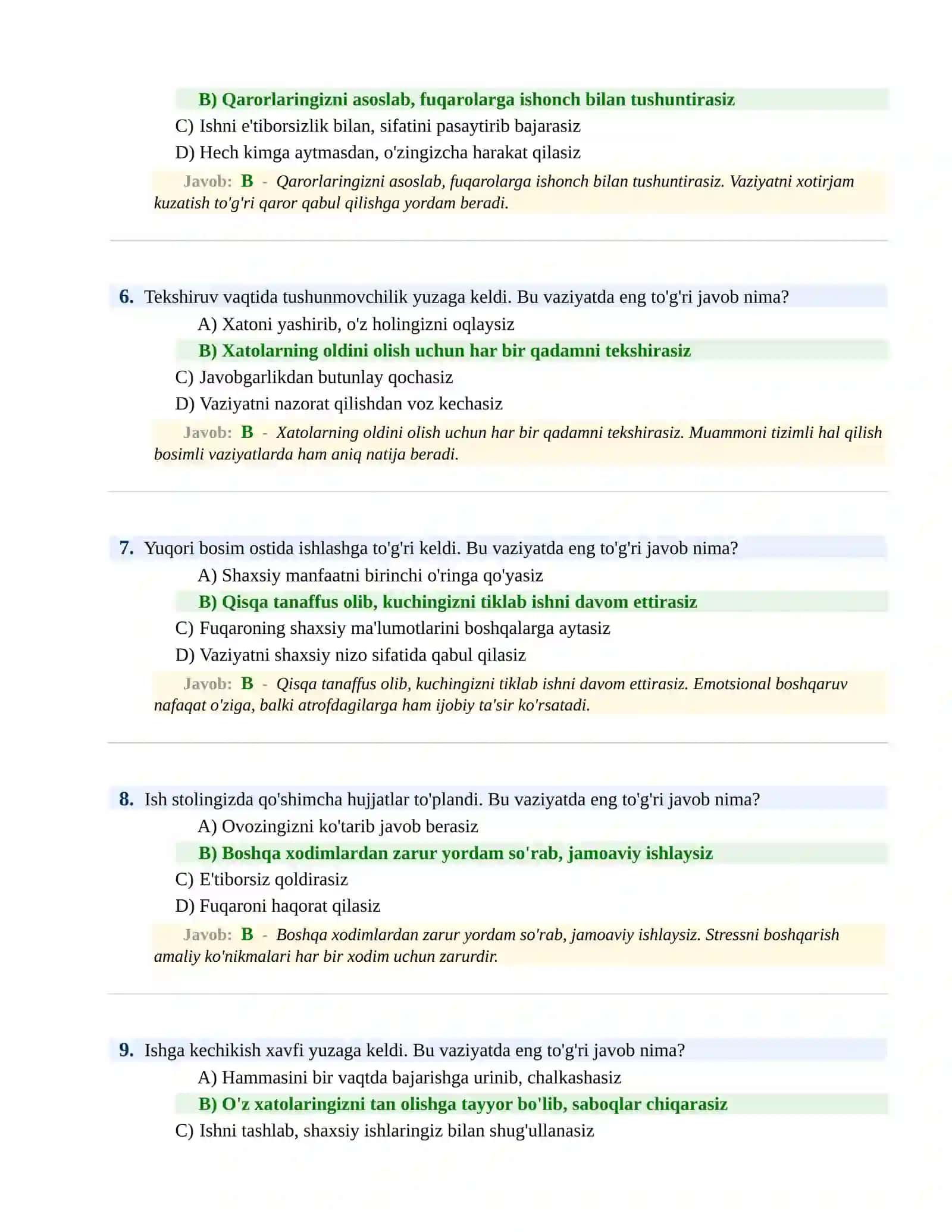 BOJXONA XIZMATIGA ISHGA KIRISH PSIXOLOGIK SINOV Testlari 3