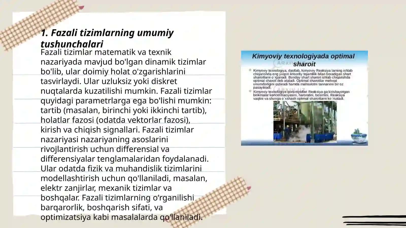 Kimyoviy texnologiyada fazali tizimlarni oʻrganish 3