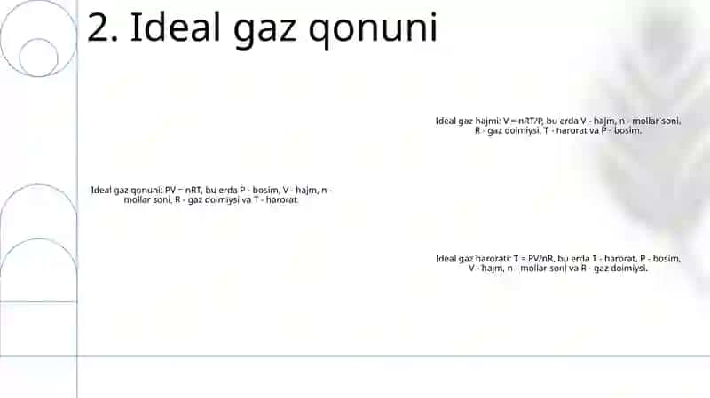 Ideal Gaz Va Uning Holat Parametrlari 3
