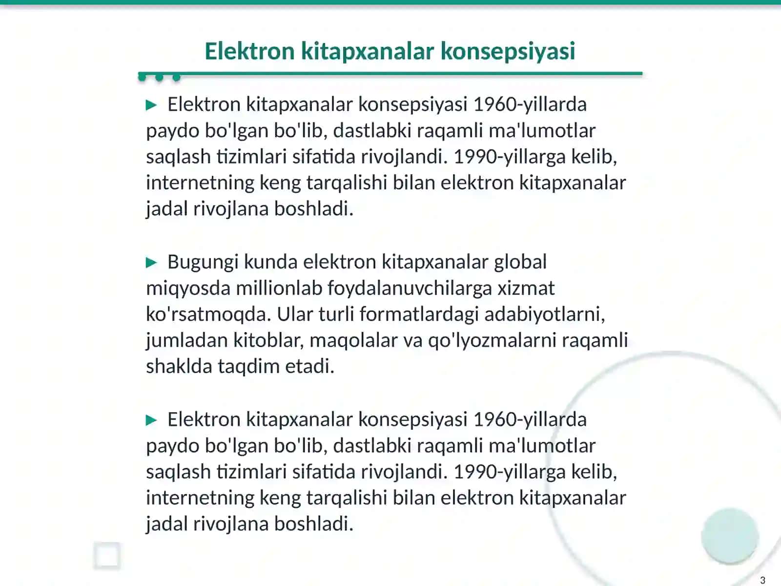 Ádebiy kórkem elektron kitapxanalar kompleksi 3