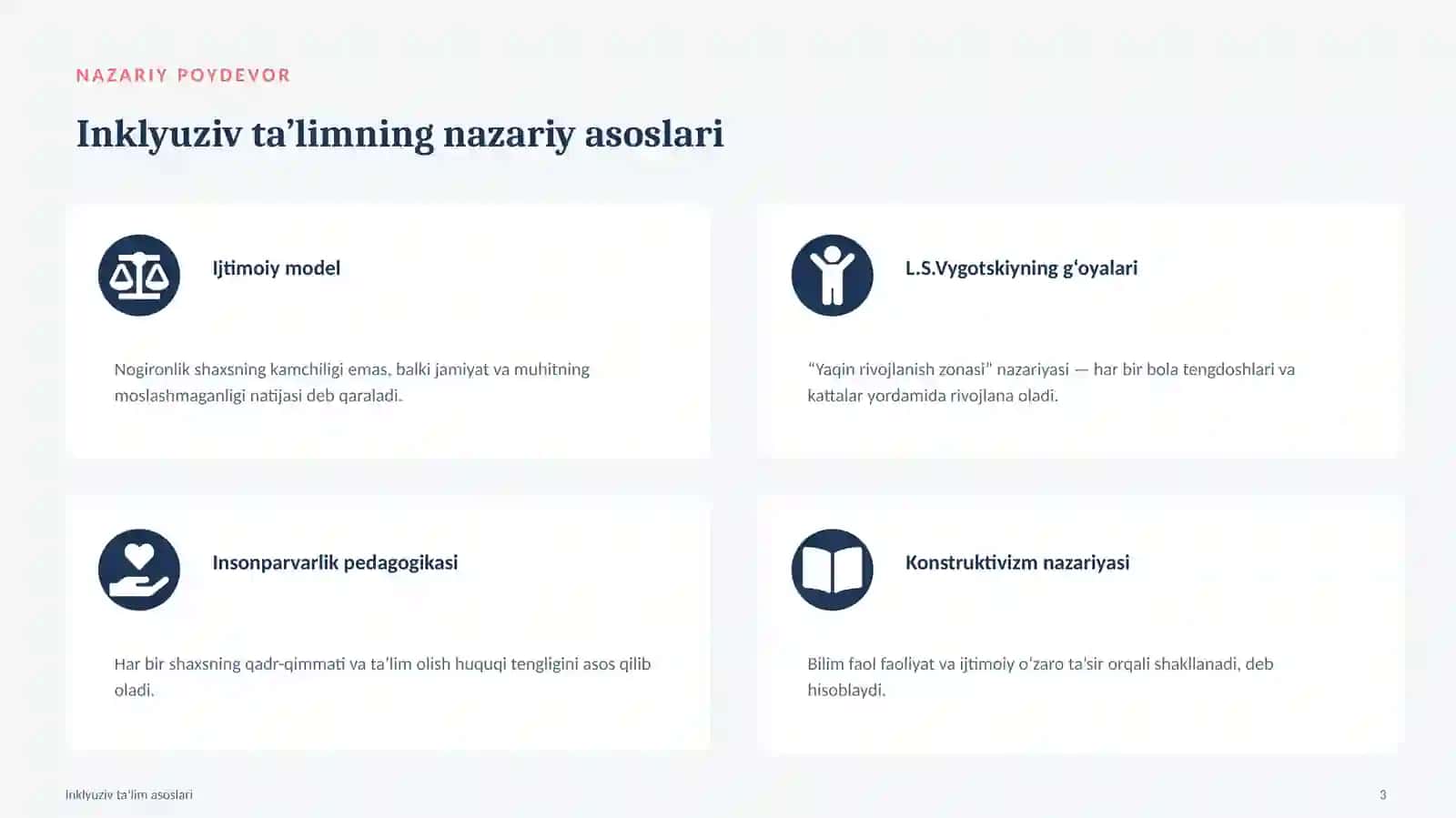Inklyuziv ta’limning metodologik va nazariy asoslari 3