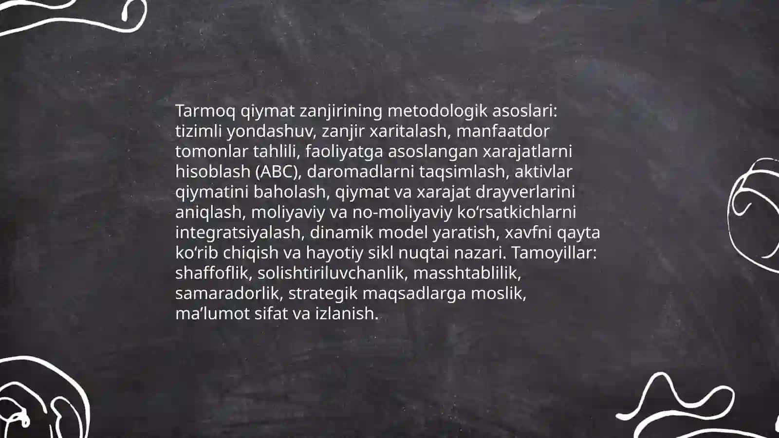 Tarmoq qiymat zanjirini yaratish metalogyasi 3