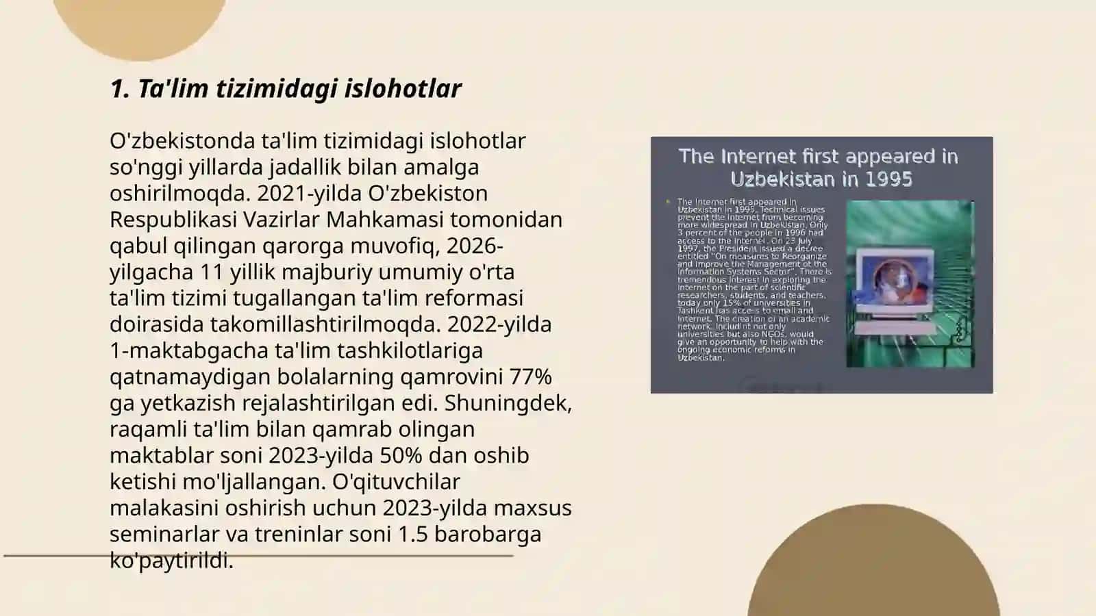 Ta'lim tizimidagi islohotlar 3