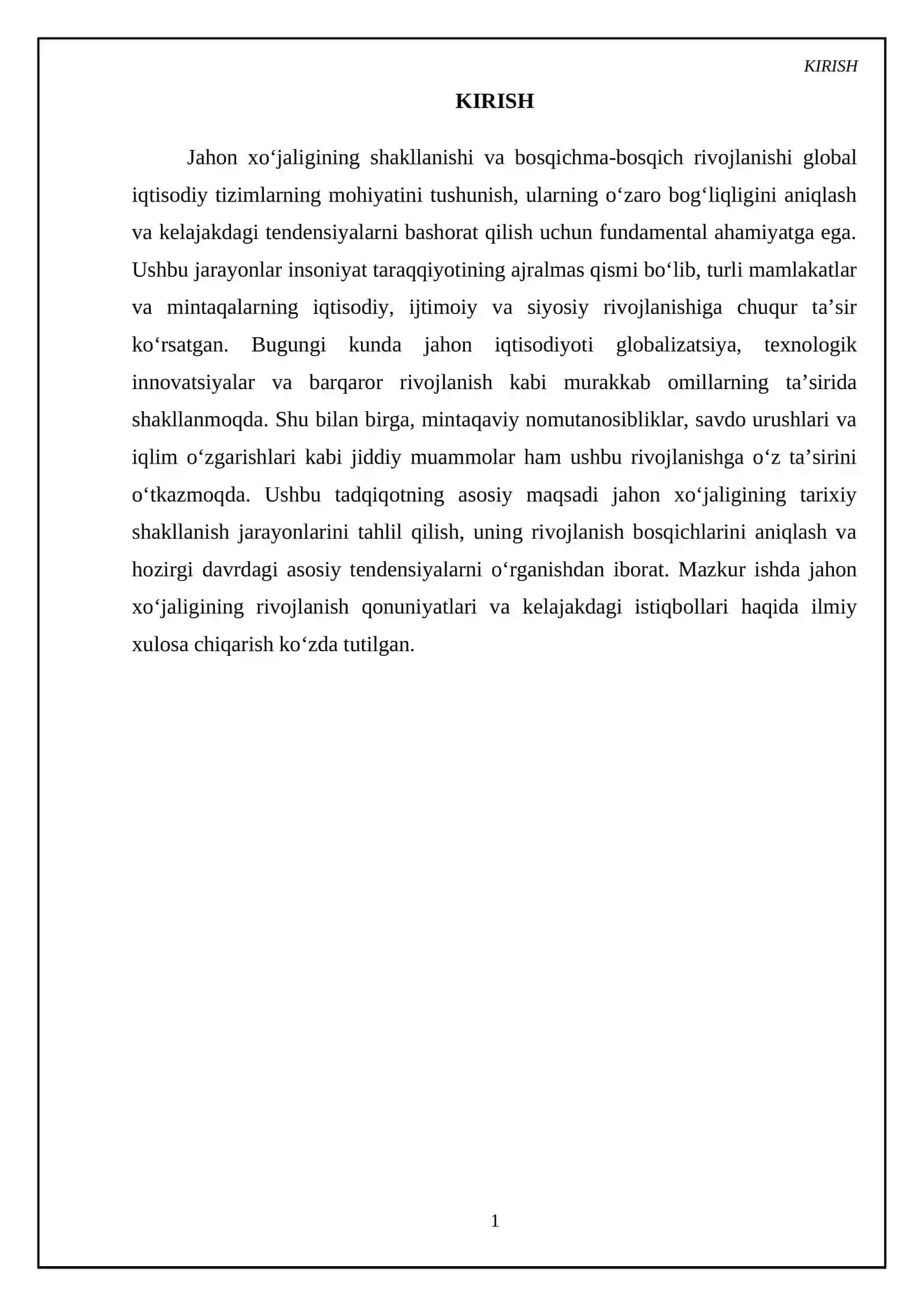 Jahon xo‘jaligining shakllanishi va bosqichma-bosqich rivojlanishi 3