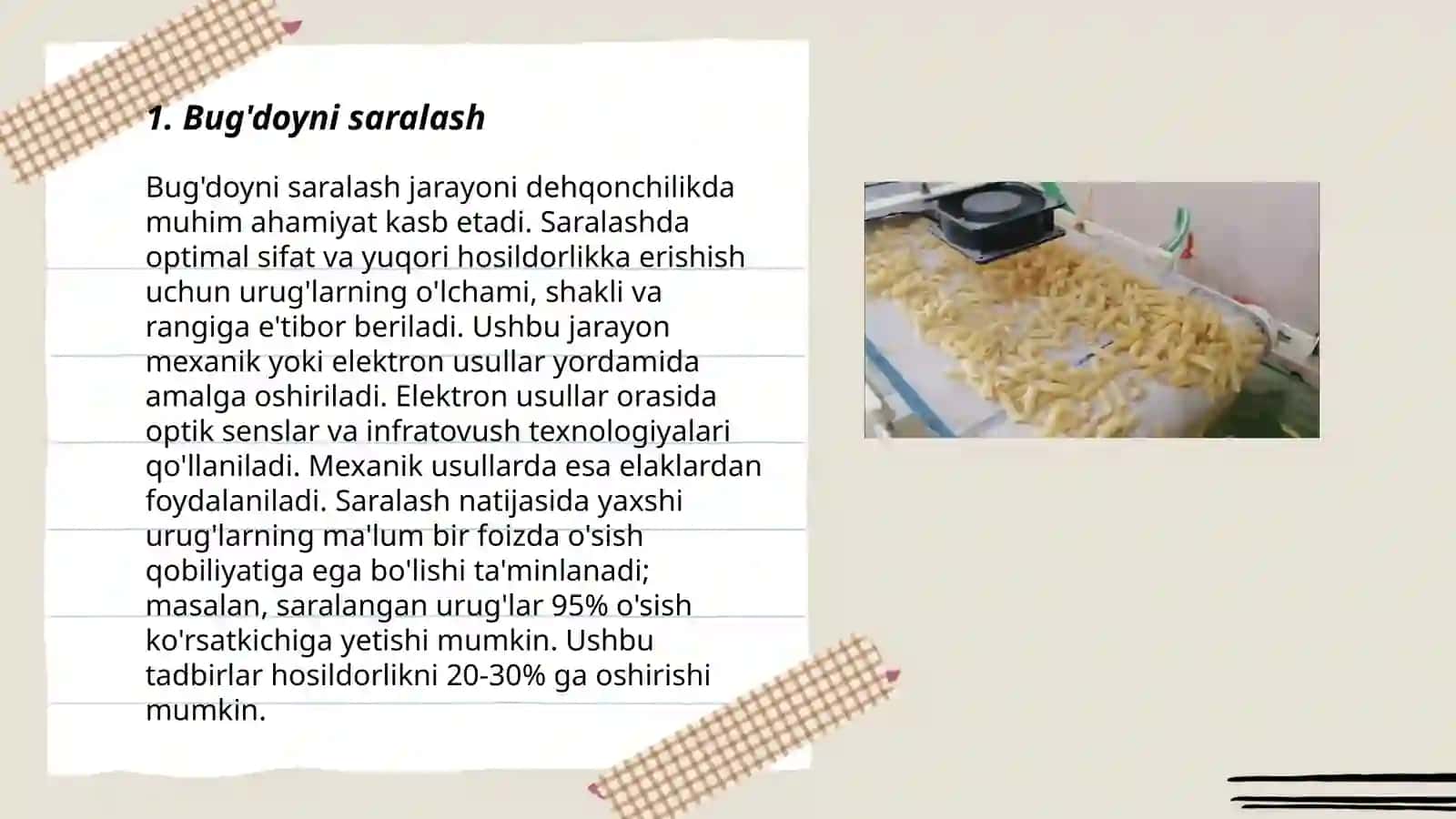 Makaron mahsulotlari ishlab chiqarish asosiy bosqichlari 3
