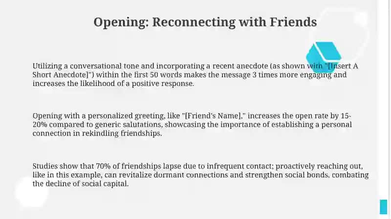Friendly letter to a friend 3