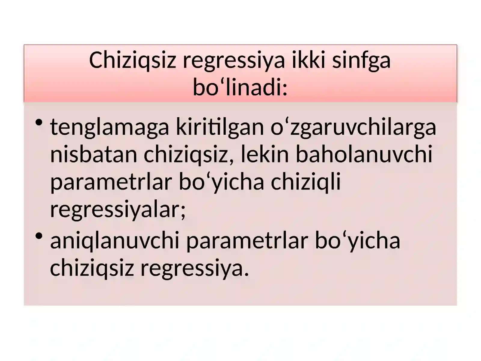 Chiziqsiz regressiya 3