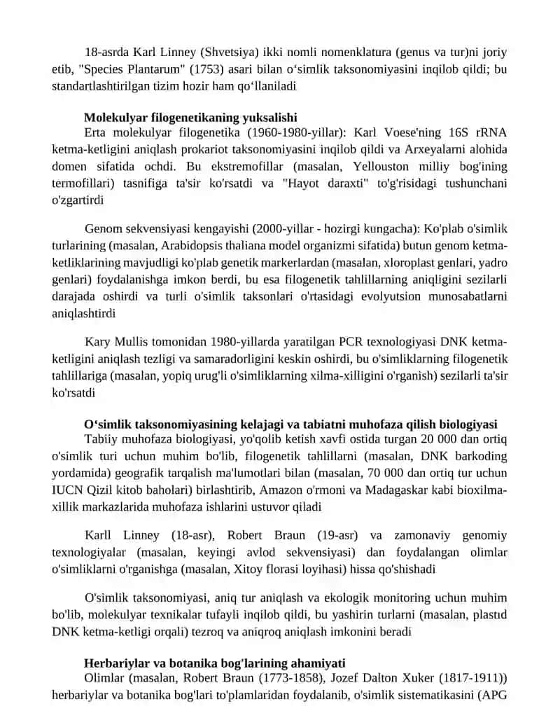 O'simliklarni kashf etishdagi tadqiqotlar roli 3