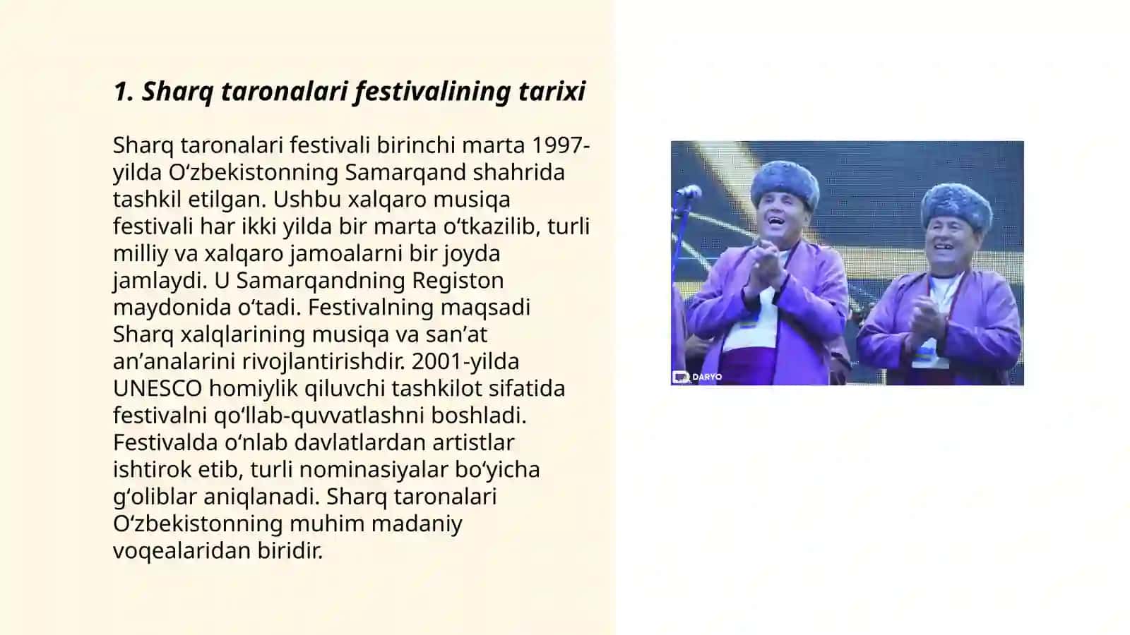 Sharq taronalari xalqaro musiqa festivali 3