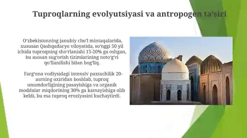 O’zbekiston tuproqlarining tarqalish qonuniyatlari va evolutsiyasi 3