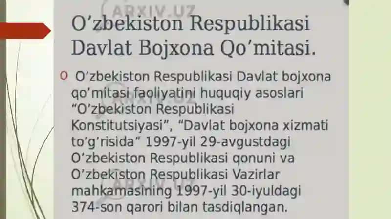 Bojxonasiyosati - iqtisodiy oshirish 3