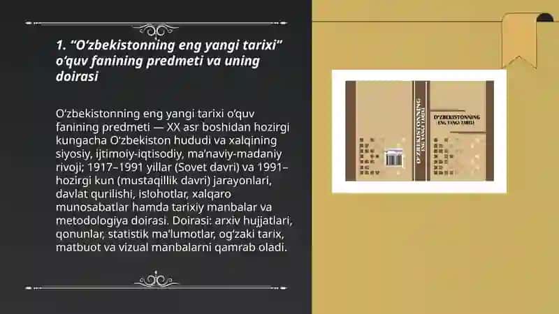 O‘zbekistonning eng yangi tarixi 3