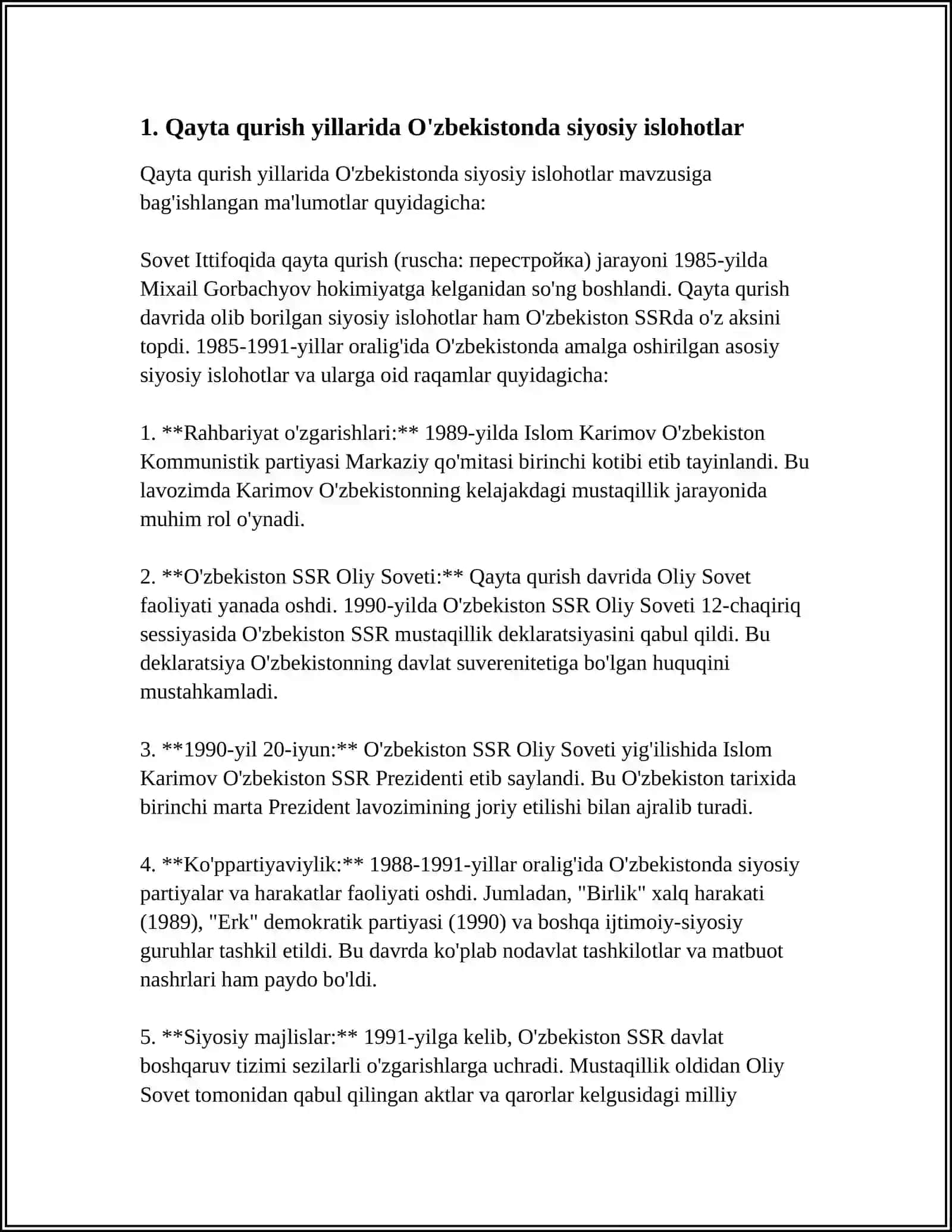 QAYTA QURISH YILLARIDA O'ZBEKISTONNING IJTIMOIY SIYOSIY HAYOTI 3