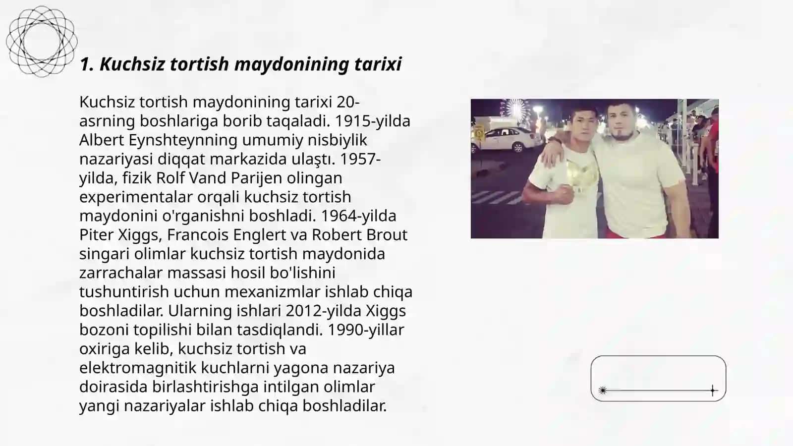 Kuchsiz tortish maydoni 3