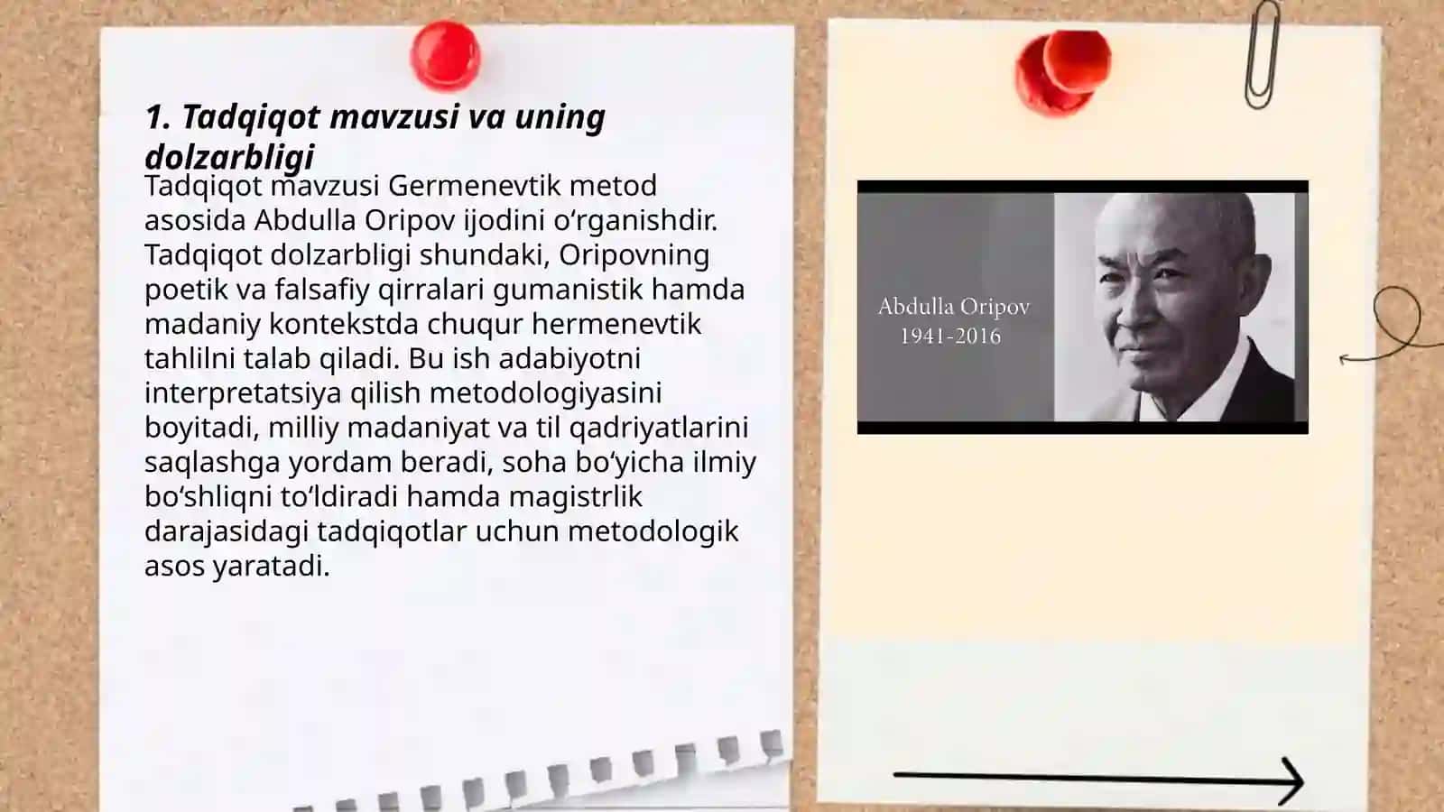 Germenevtik metod asosida Abdulla Oripov ijodini oʻrganish 3