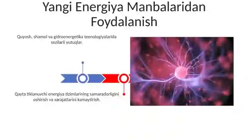 Yangi Energiya Manbalaridan Foydalanish 3