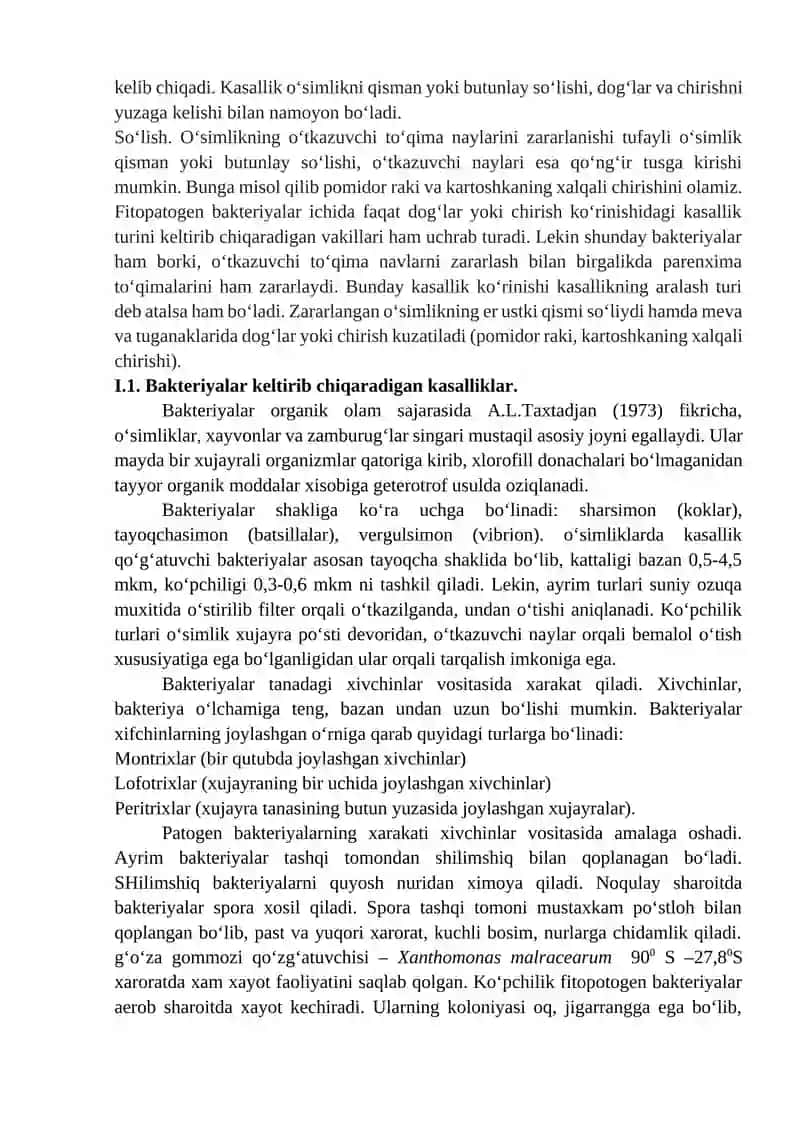 O’simliklarda kassallik qo’zg’atuvchi bakteriyalar 3