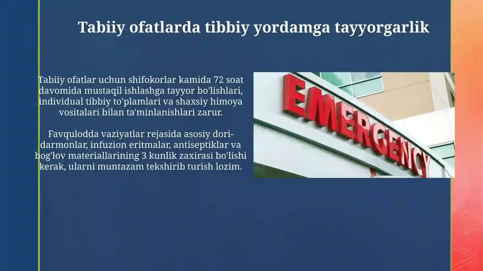 Tabiiy tusdagi favqulotda vaziyatlarga tibbiy yordam 3