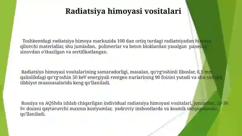 Radiatsiyadan himoyalanish biofizikasi 3