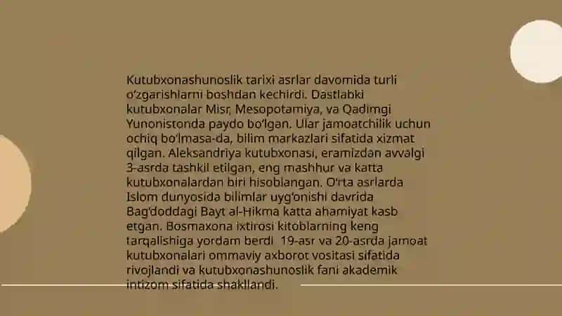 Ilmiy bilimlar tizimida kutubxonashunos maqomining umumiy tasnifi 3