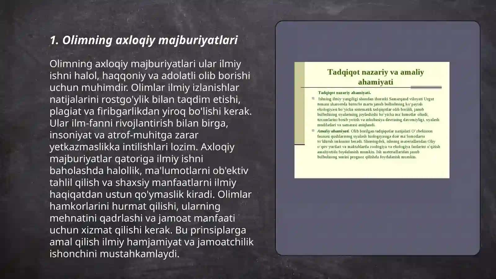 Ilmiy izlanishda olimning ijtimoiy ma'suliyati 3