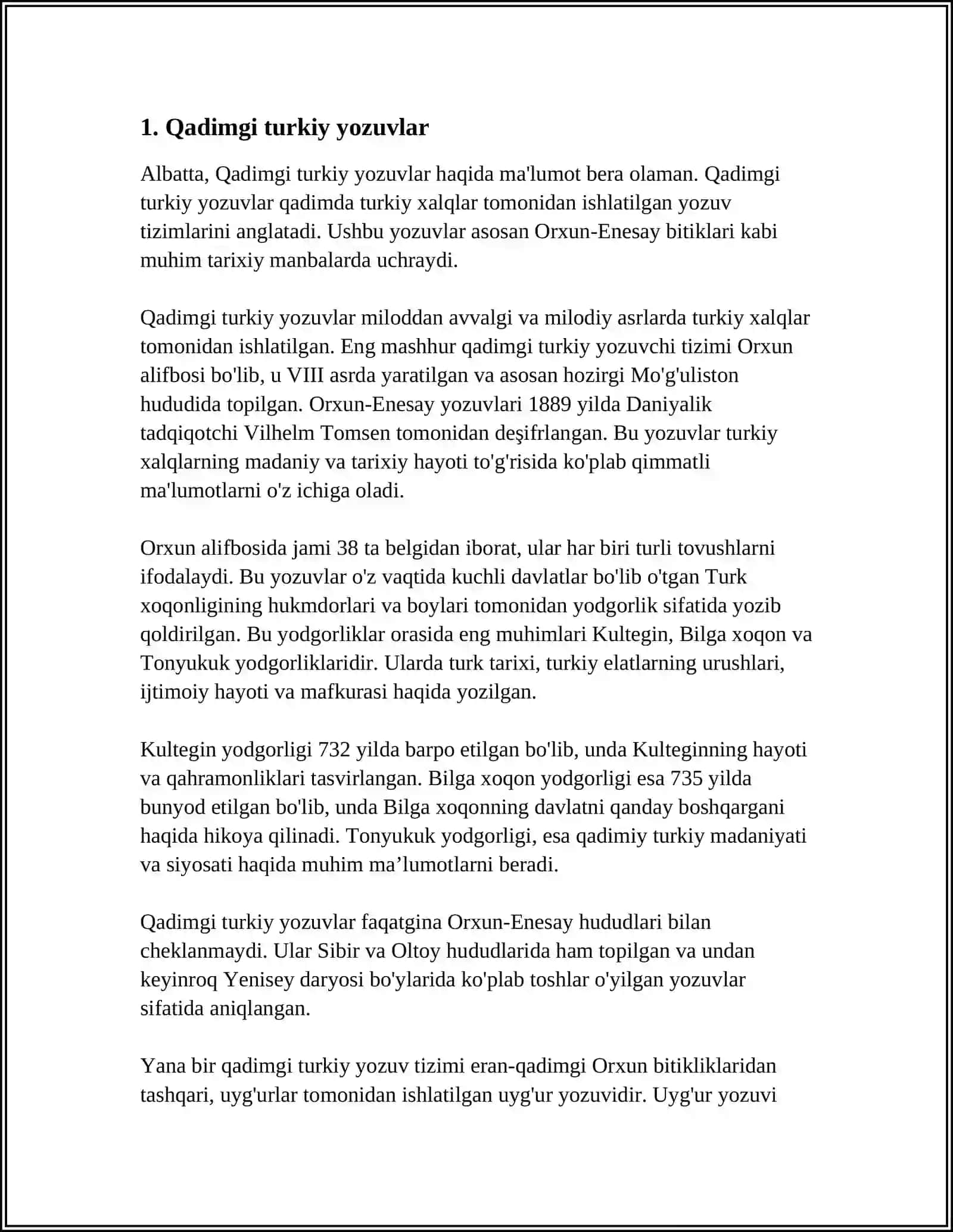 Qadimgi turkiy yozuvlar 3